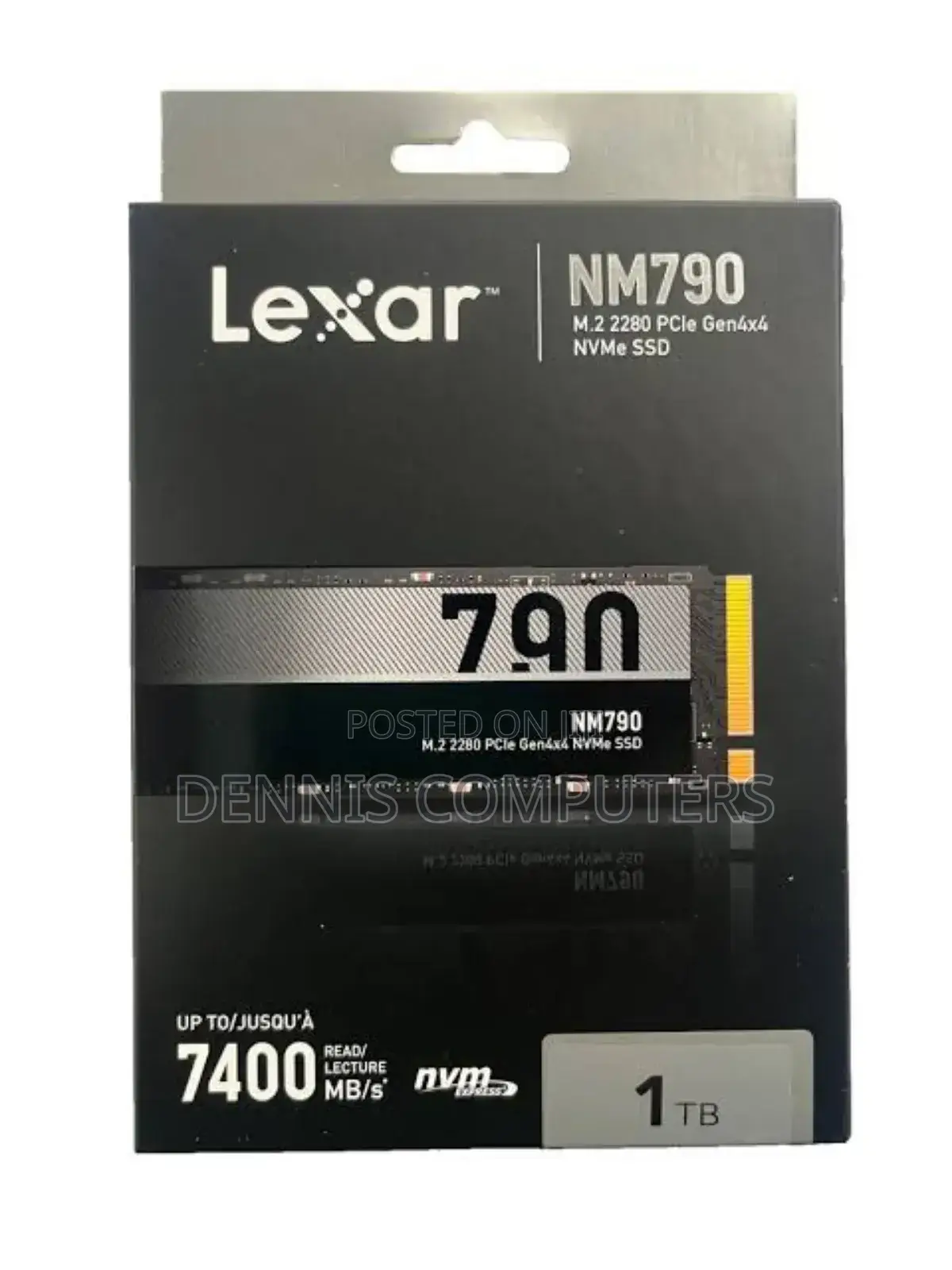 Lexar Lnm790 Internal SSD M.2 Pcie Gen 4*4 Nvme 2280 - 1tb