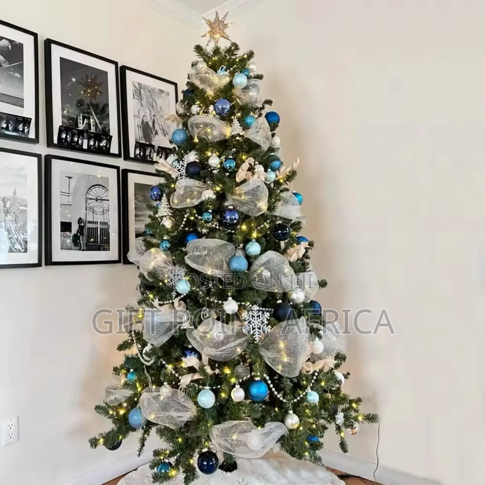 9m By 26 Cms Christmas Ribbon Tree Decoration Mesh Tulle Roll Fabric