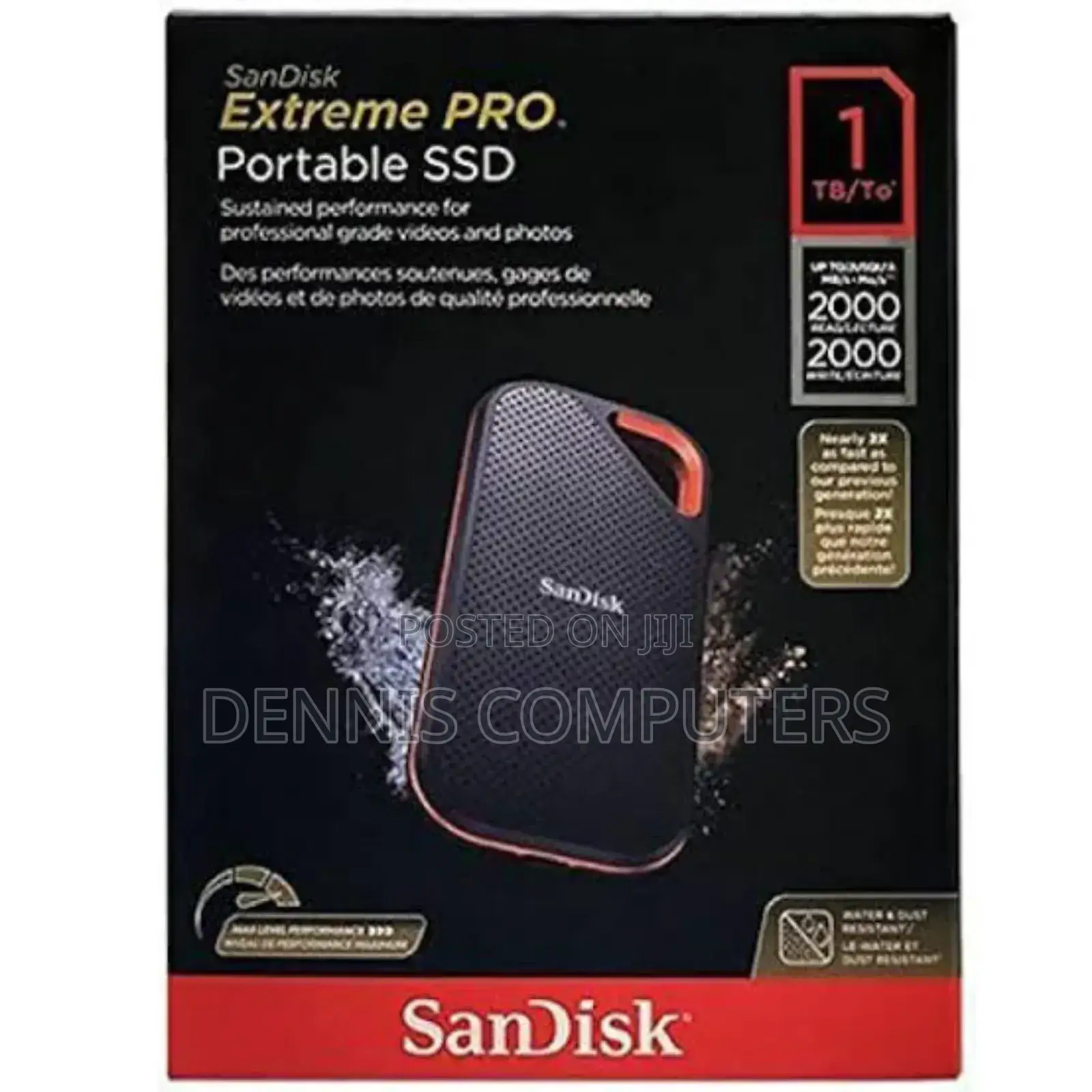 Sandisk E81 Extreme Pro Portable External SSD V2 1tb