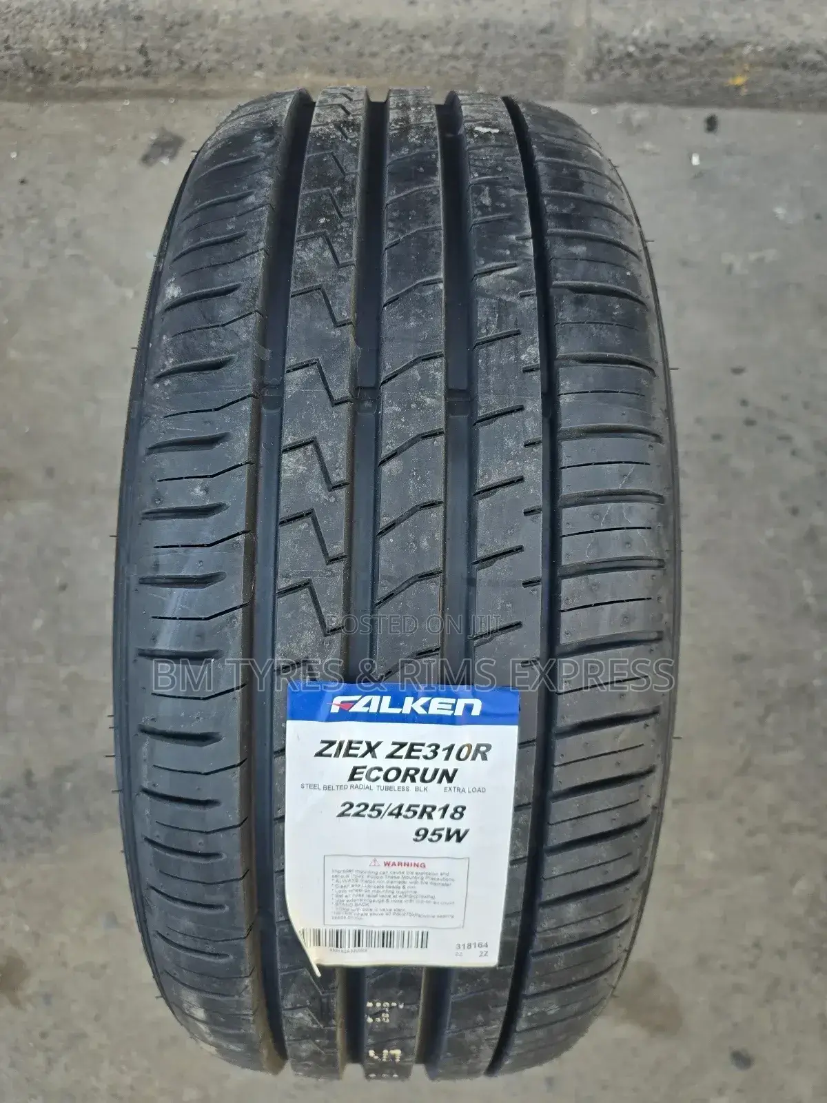 225 /45 R18 Falken Tyres (Ziex).