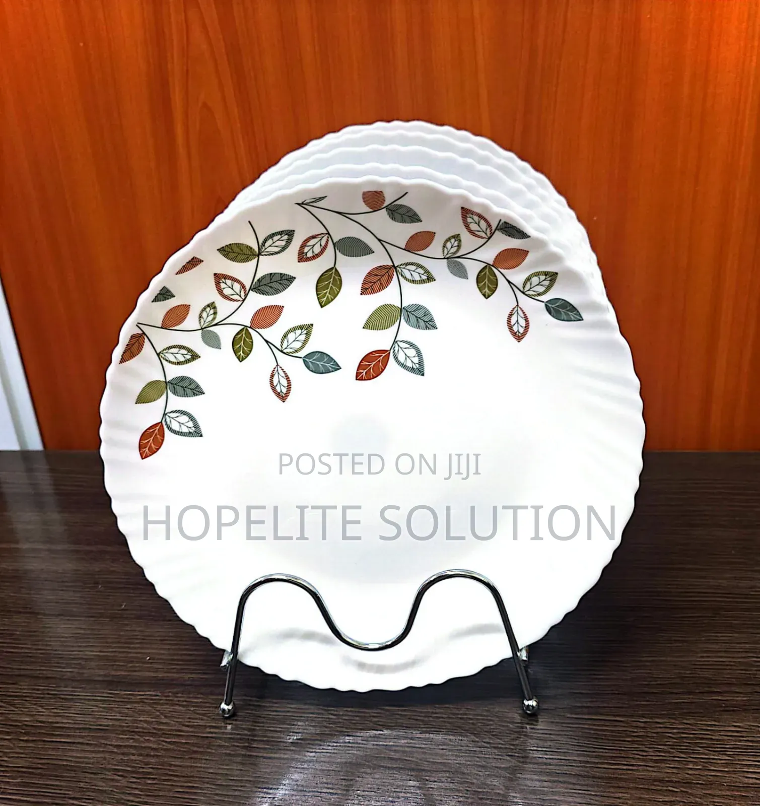 6 PCS Round Plates Ceramic