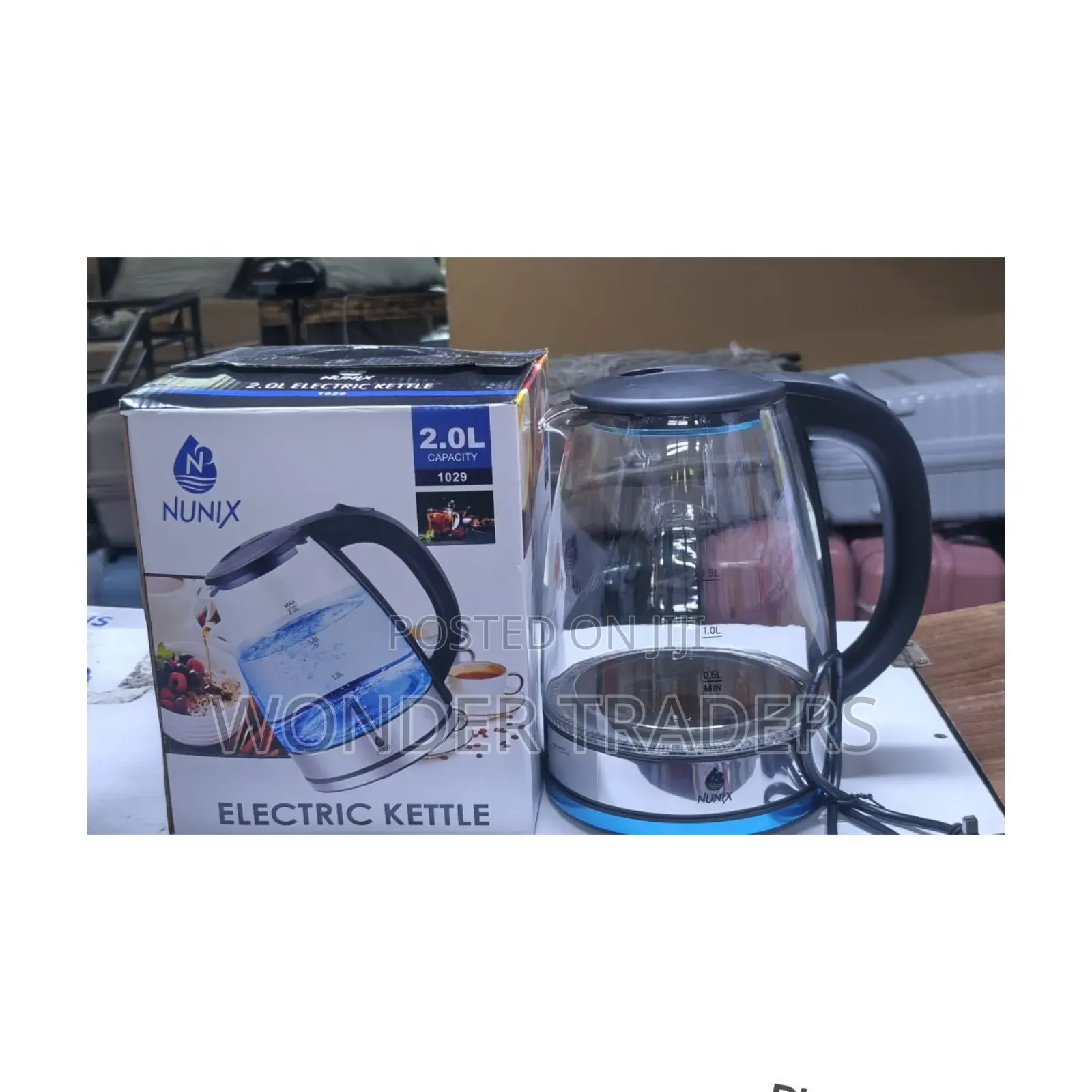 Nunix 2l Electric Glass Kettle-Nunix Kettle