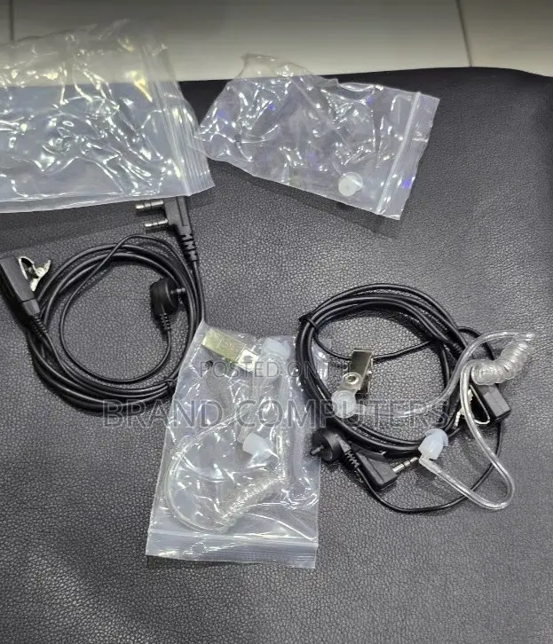 2 Pin Walkie Talkie Earpiece Clear Tube