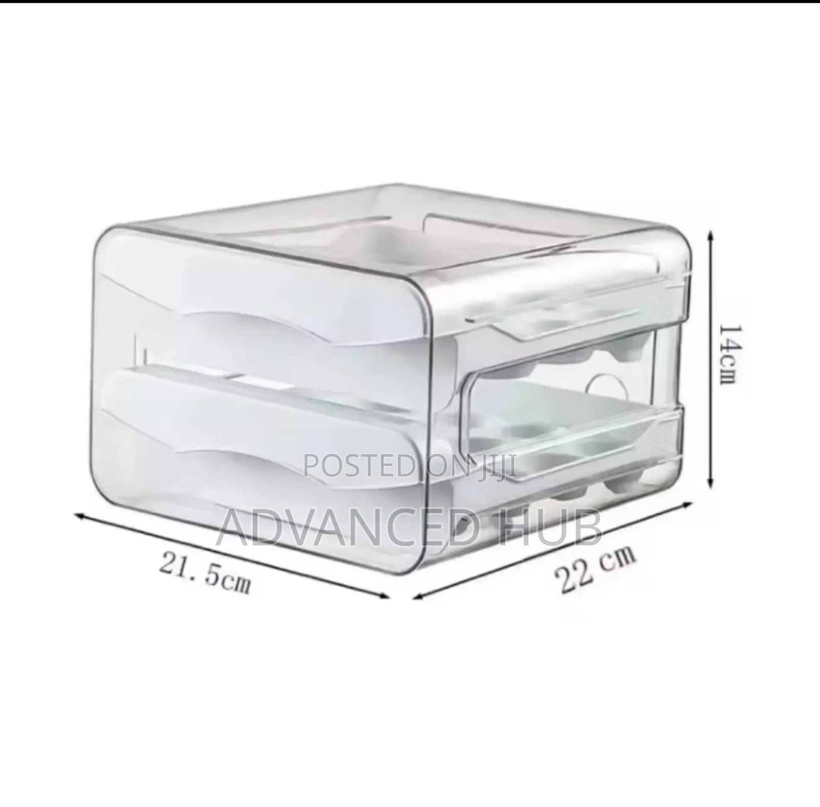 Double Layer Acrylic Egg Storage Tray