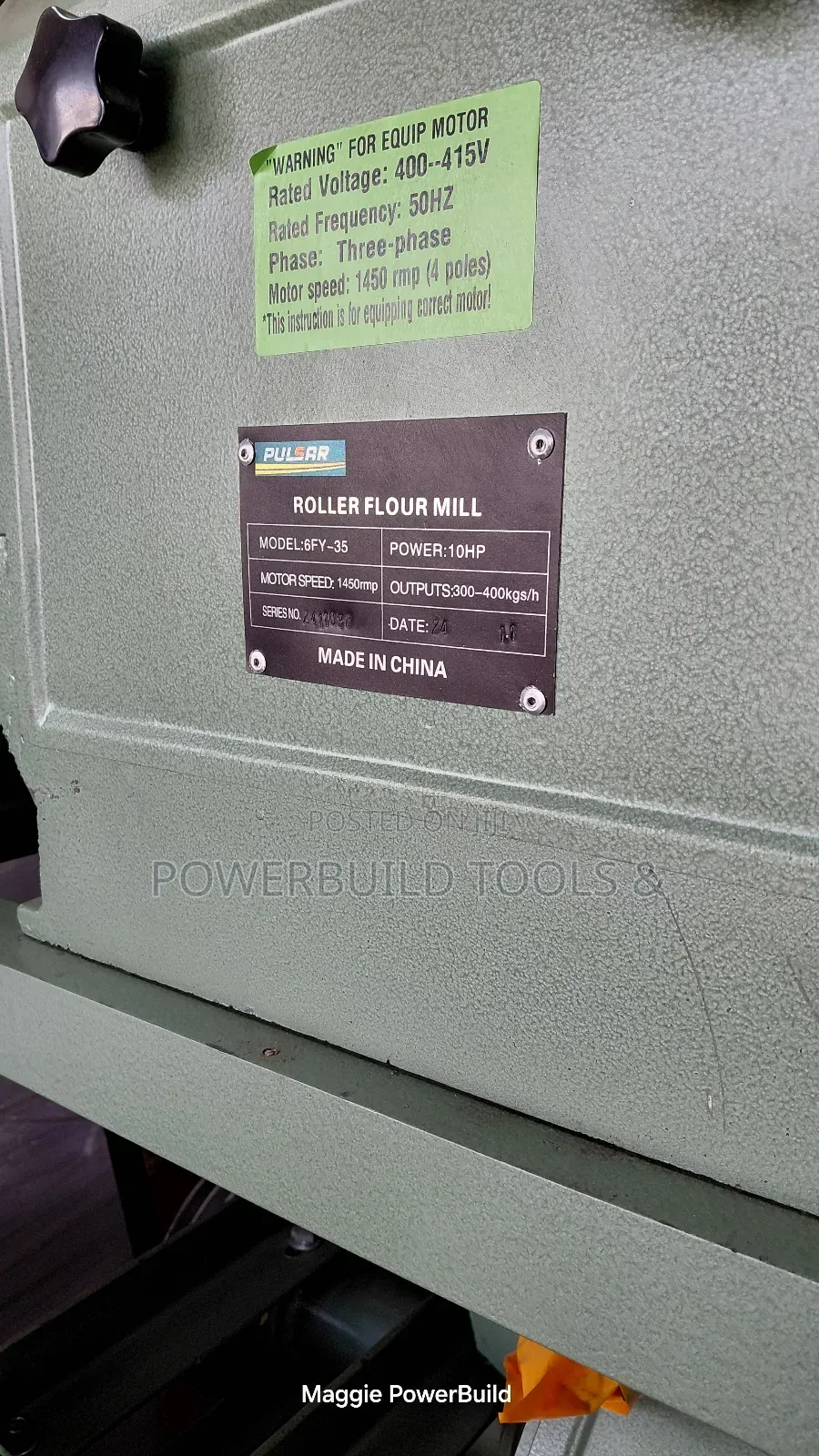 Pulsar Roller Mill 6fy 35 Without Motor