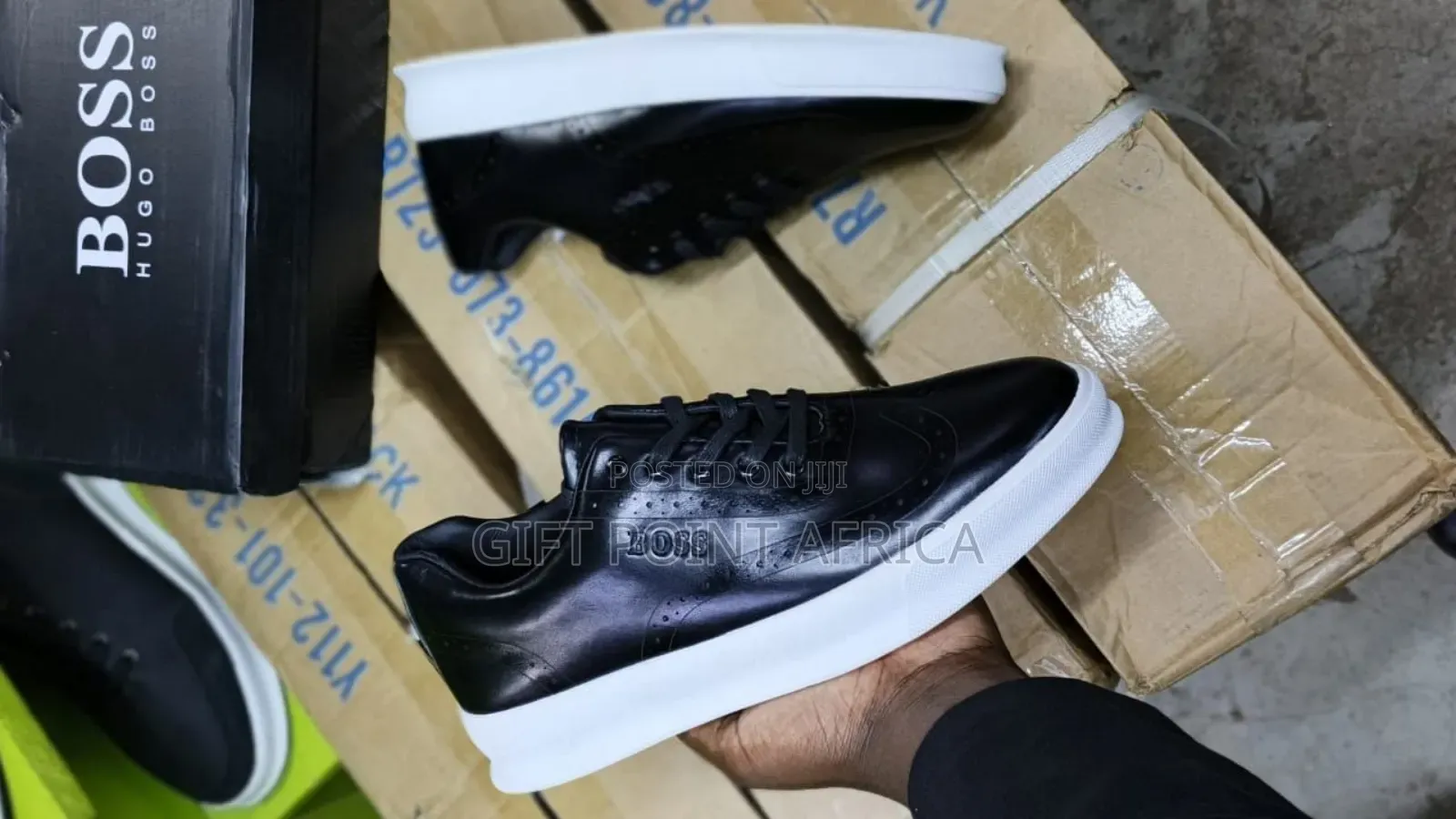 Boss Casual Smart Shoes For Men In Black Color Way