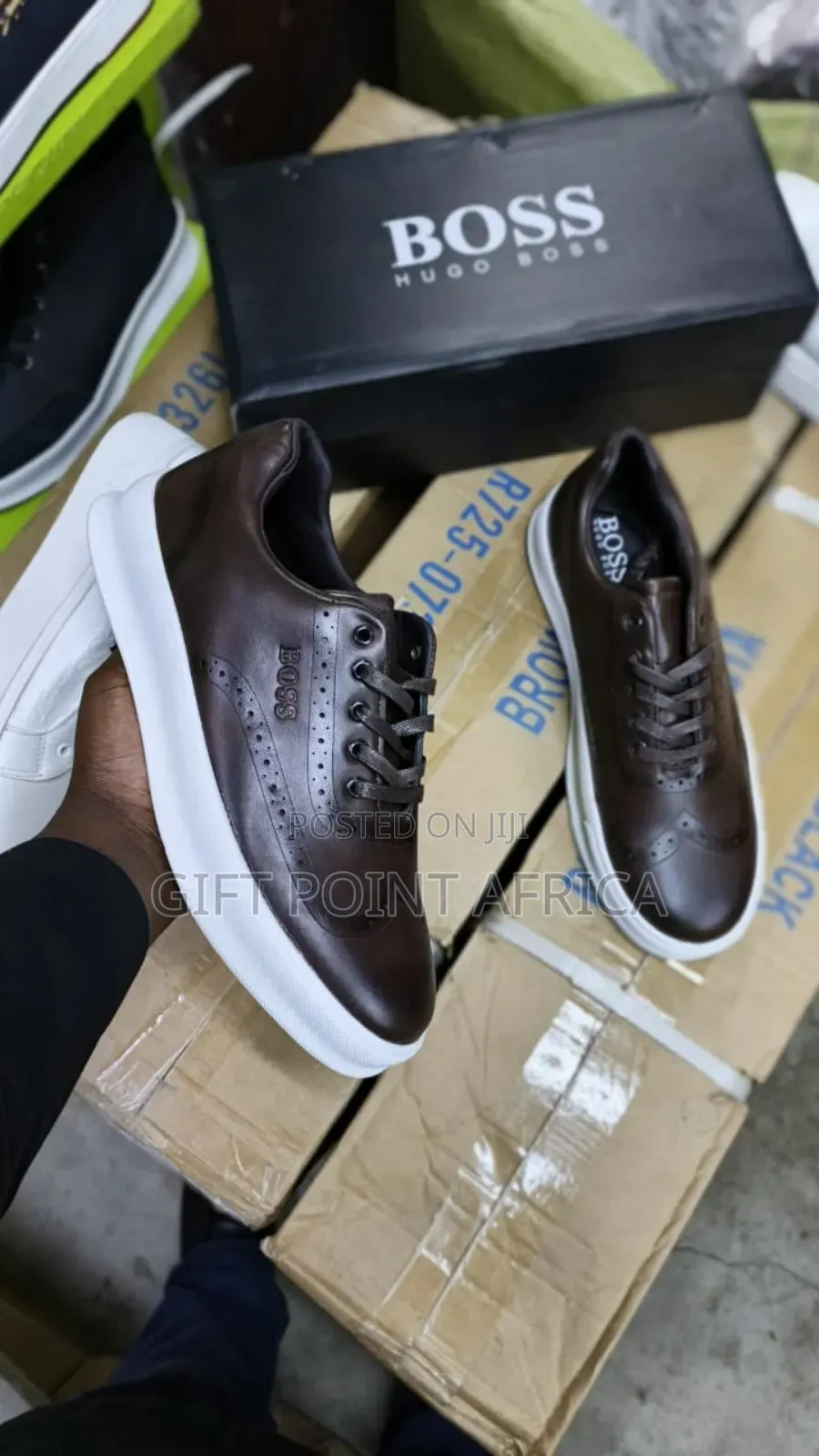 Boss Casual Smart Shoes For Men Available In Coffee Brown Color Way