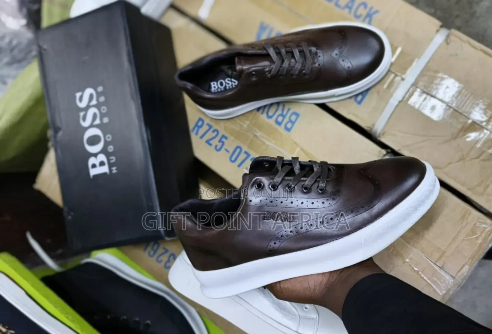 Boss Casual Smart Shoes For Men Available In Coffee Brown Color Way