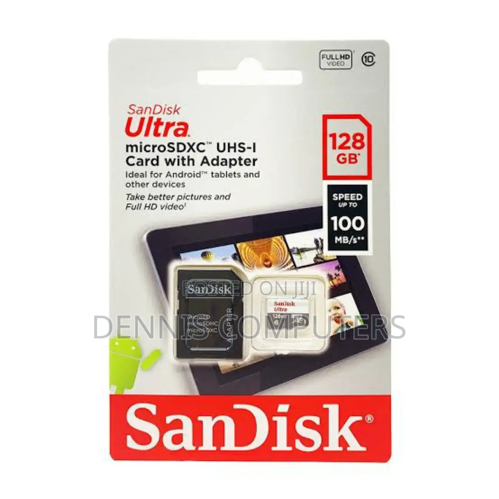 Sandisk Microsd Class 10 100mbps 128gb Without Adapter