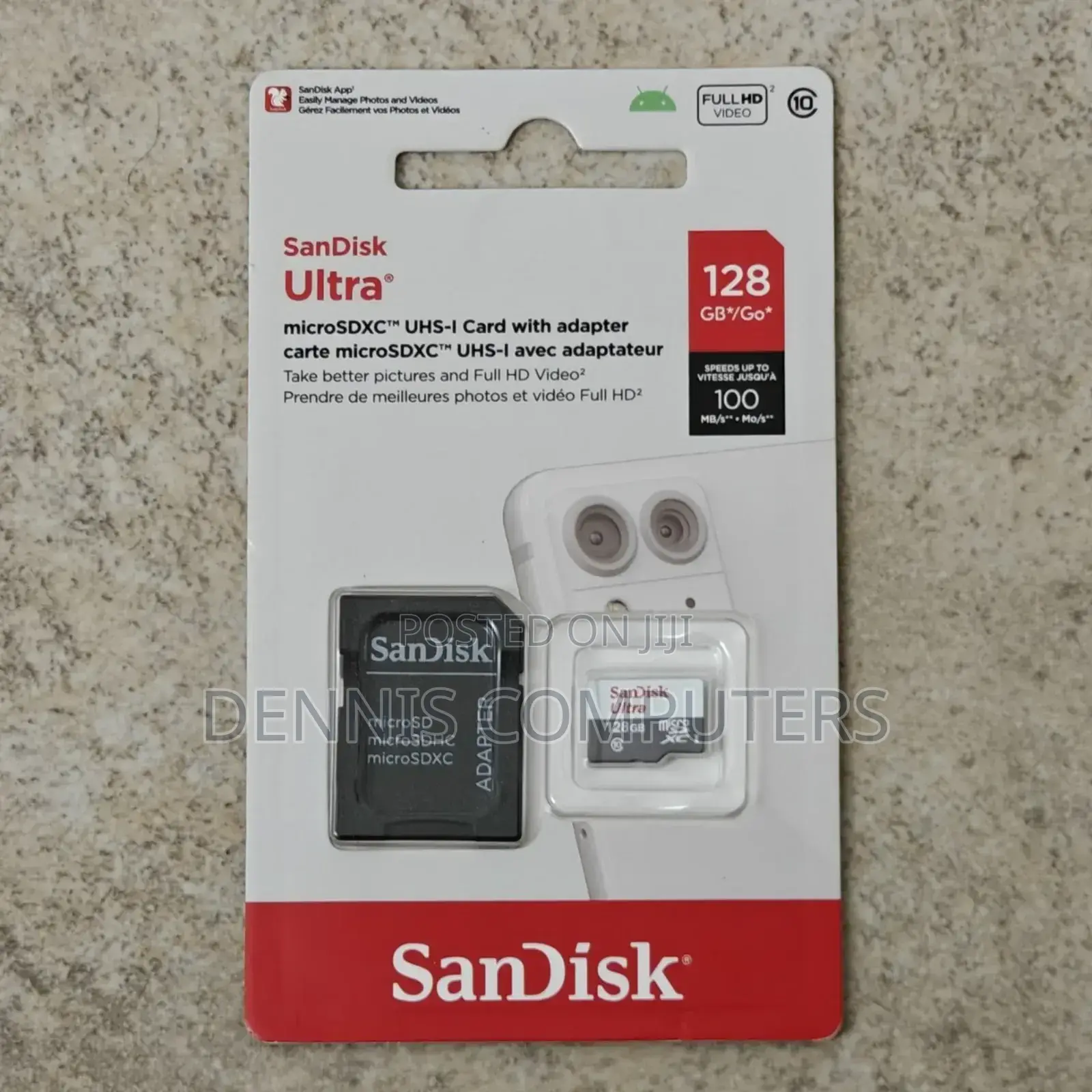 Sandisk Microsd Class 10 100mbps 128gb Without Adapter