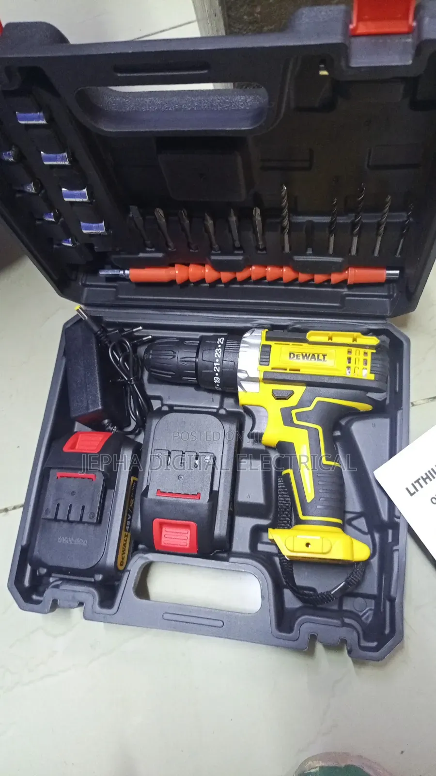 Cordless Dewalt Drill