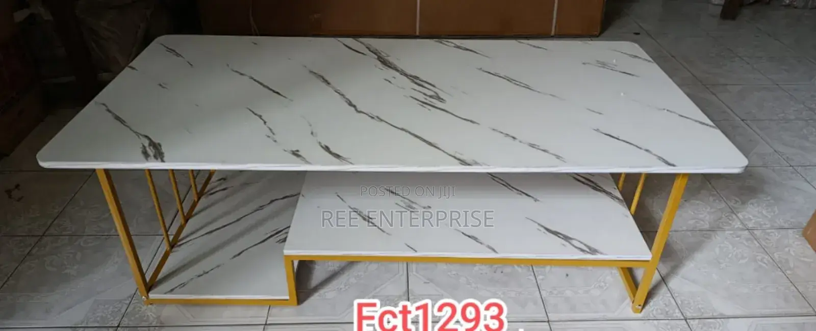 Offer Offer Executive White Marble Coffee Table