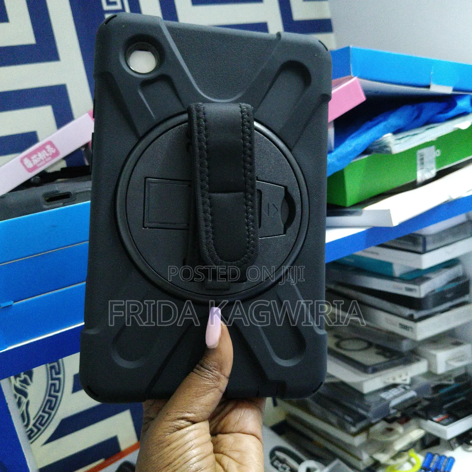 Samsung Galaxy Tab A11 Plus Rugged Shockproof Back Cover With Strap