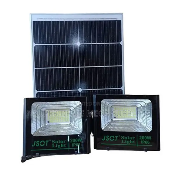 Jsot Outdoor Solar Floodlight 100w+100w 2-in-1 Led Home Security