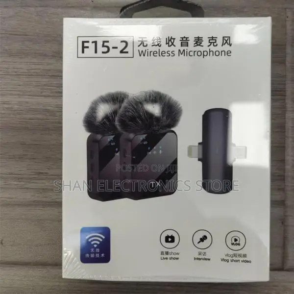 Microphone 2in1 Wireless Lavalier F15-2 Usb Type C + I Phone