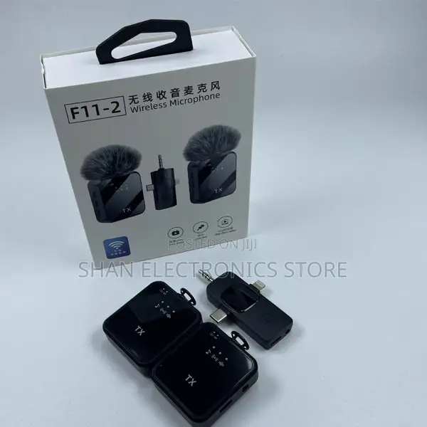Affordable Microphone F15-2 Double Wireless Phone Mic