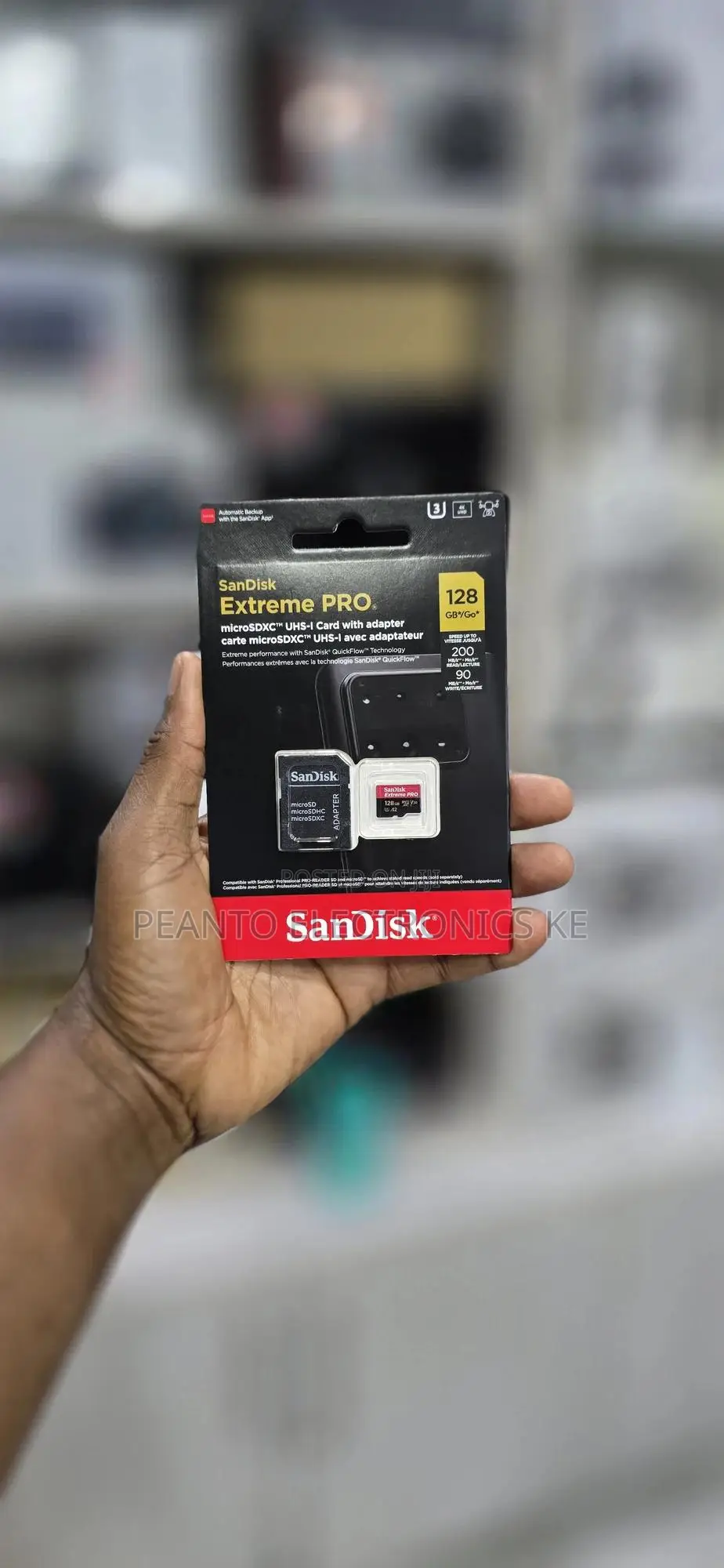 Sandisk 128gb Extreme Uhs-I Microsdxc Memory Card With Sd Adapter
