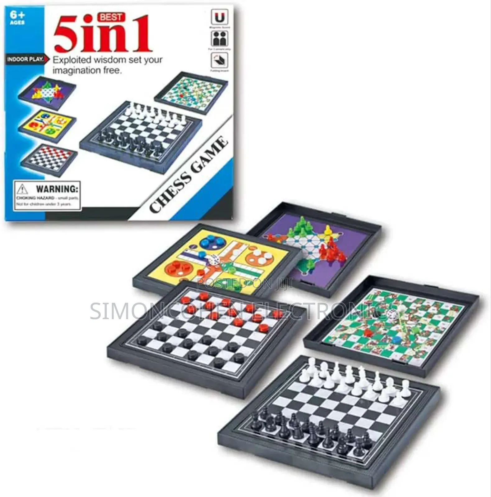 Big Size 5 In 1 Board Game