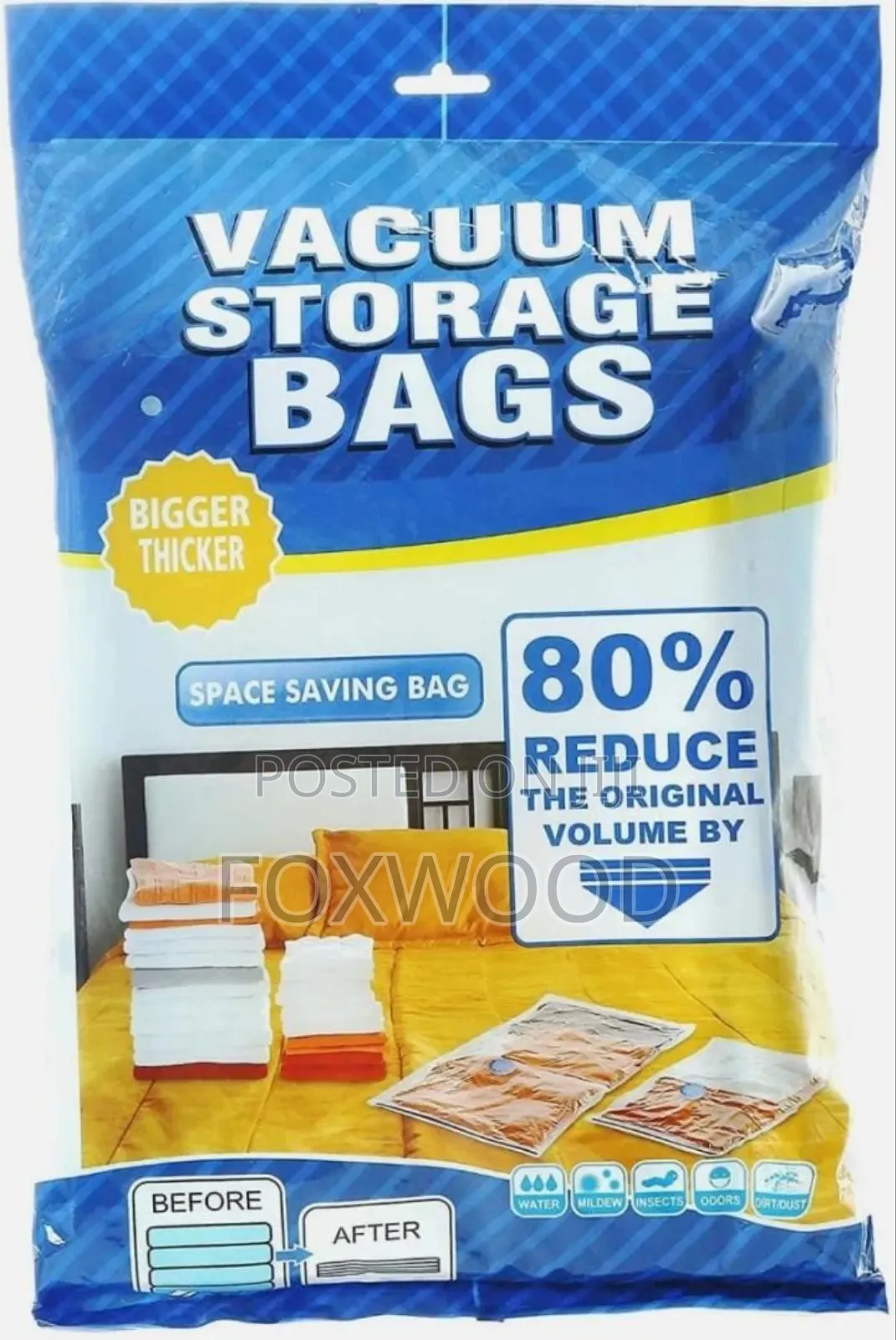 *5pcs Vacuum Storage Bags Plus Pump