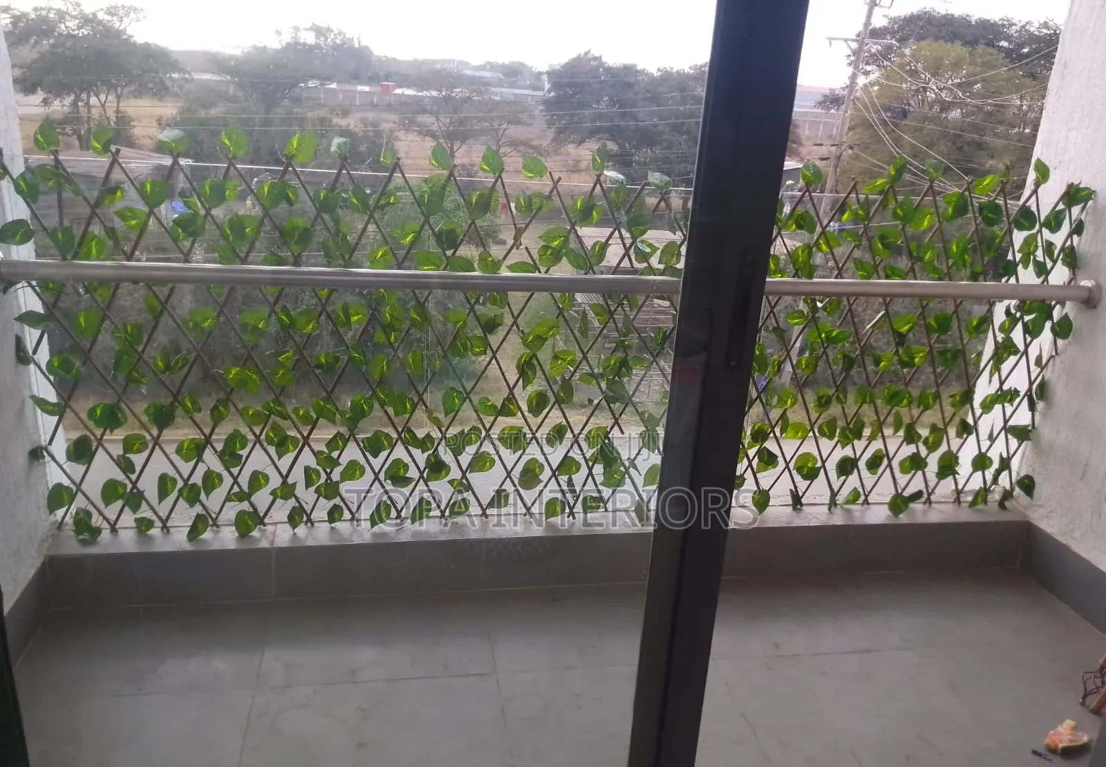 Wooden Mesh Sticks Artificial Balcony Privacy Fence