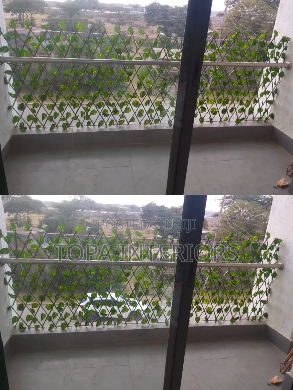 Balcony Decoration With Faux Artificial Balcony Decor Fence