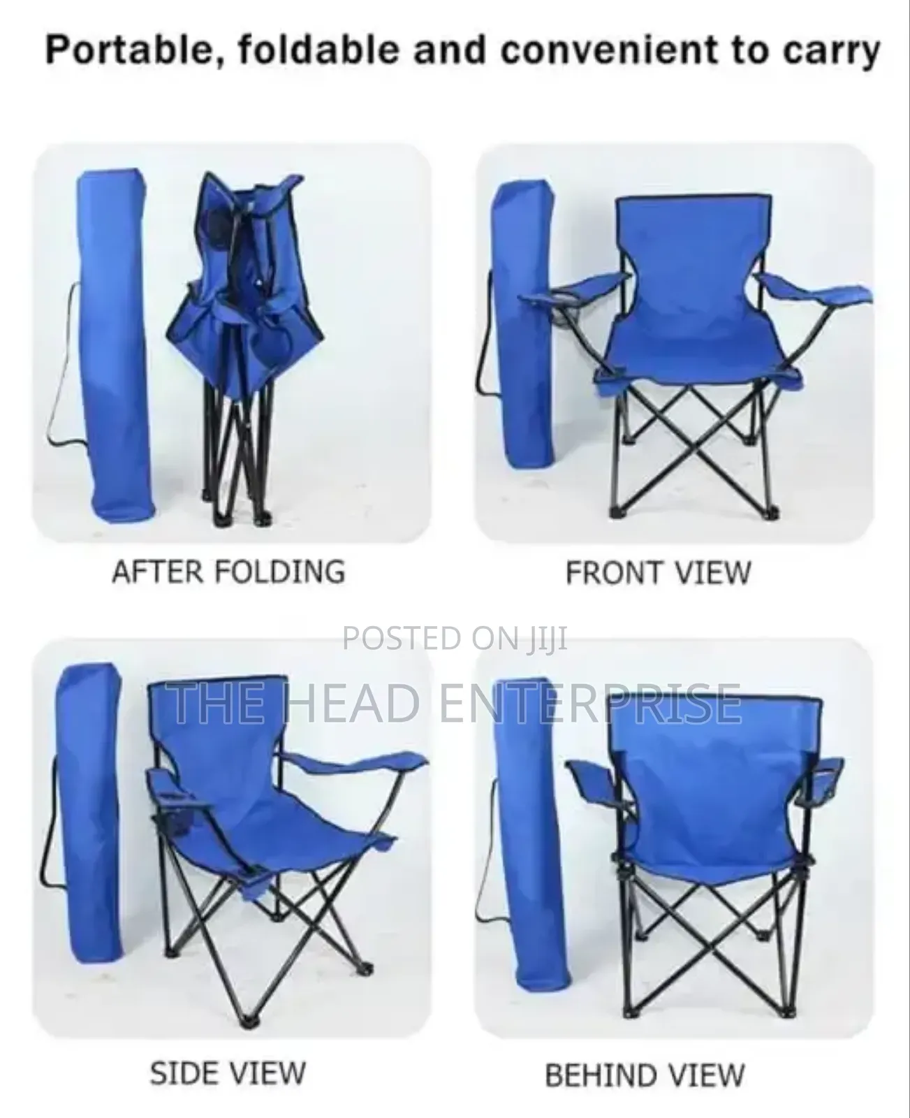 Best Travelling Chair Foldable and Portable With a Cup Holder