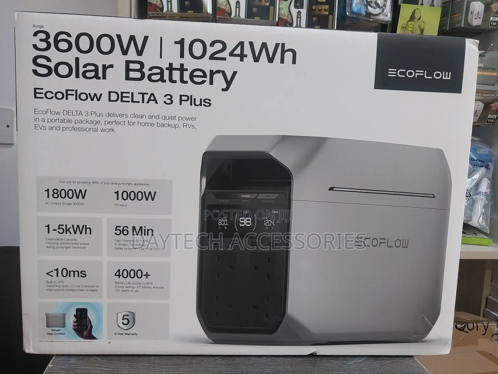 Ecoflow Delta 3 Plus Portable Power Station.