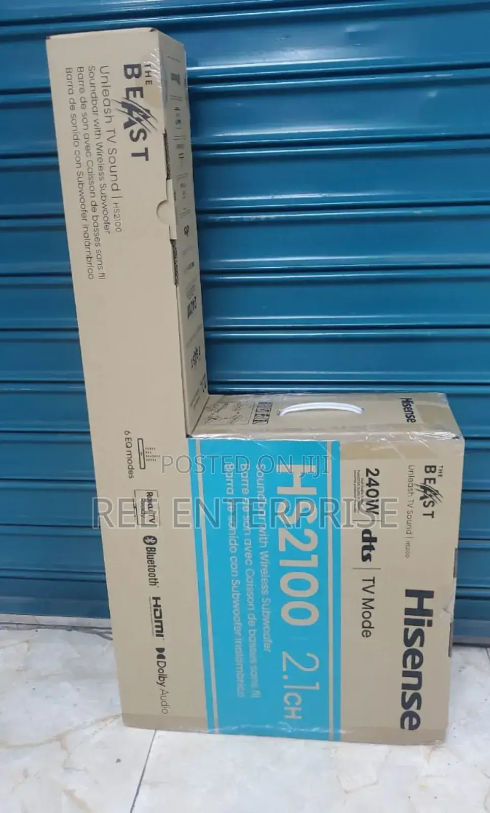 Brand New Hisense 240 Watts 2.1ch Hs2100 Hisense Sound Bar
