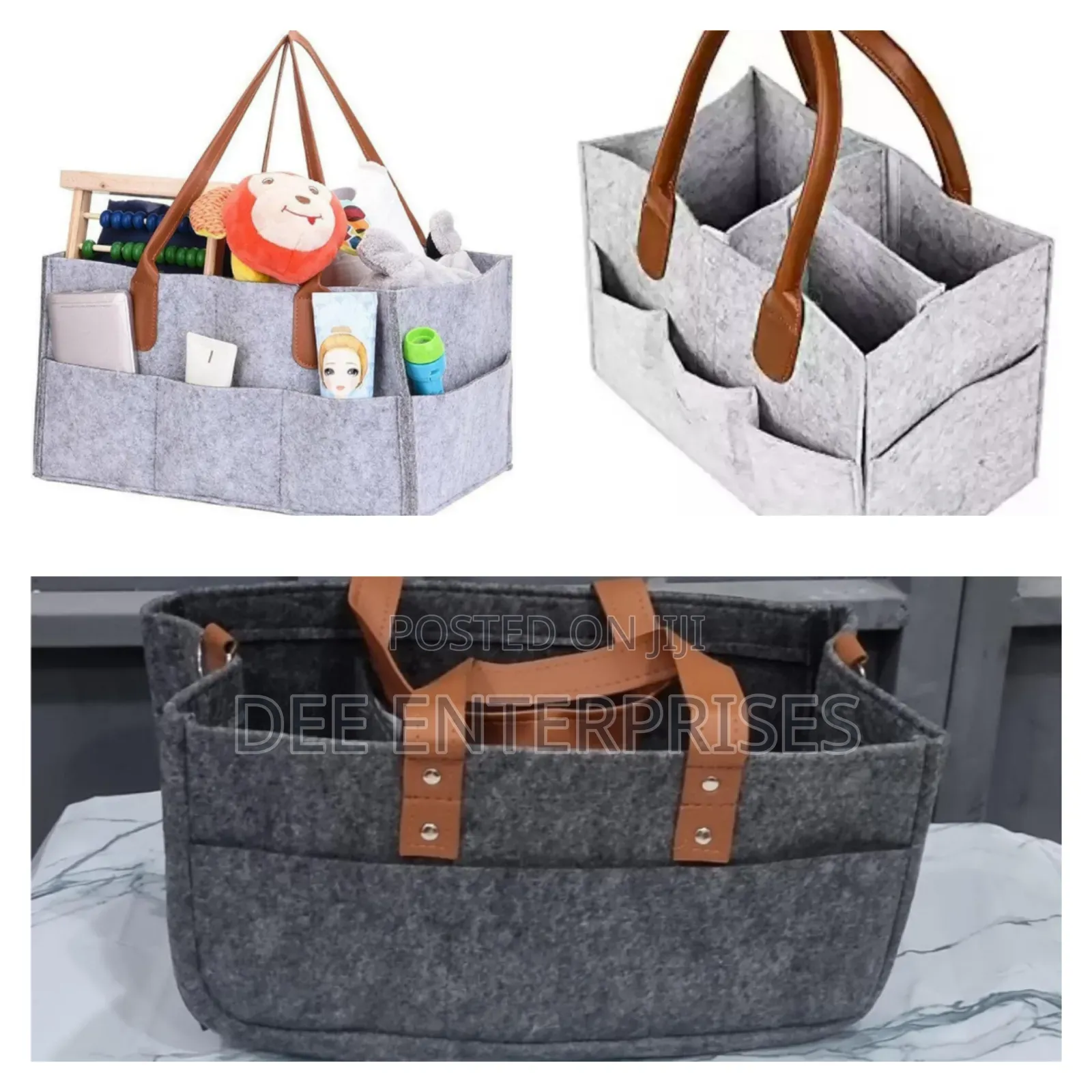 Felt Fabric Baby Nursing Bag With Removable Dividers