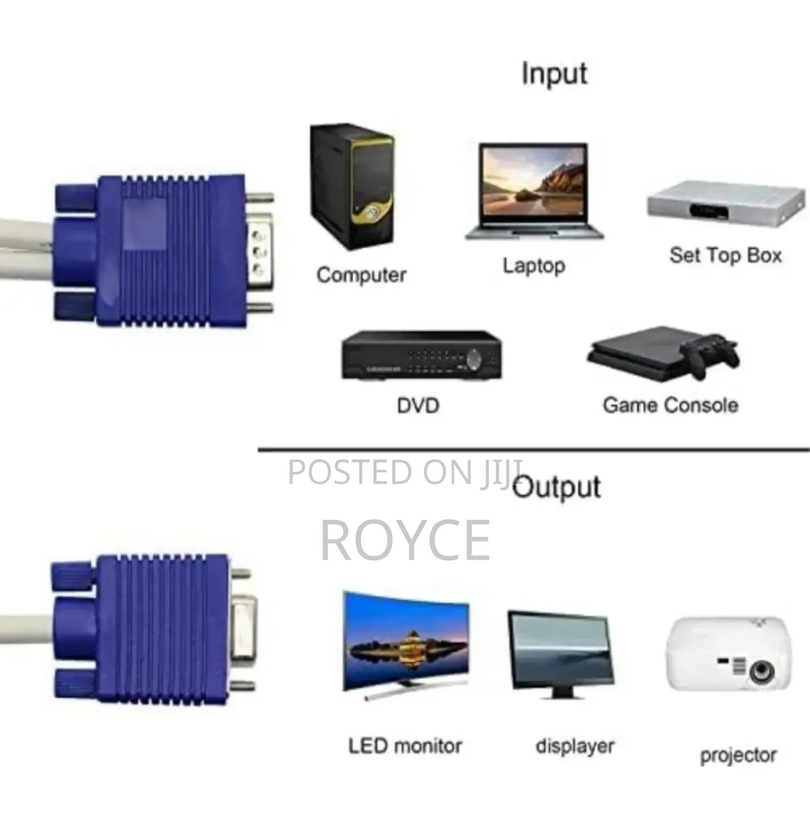 Vga 2 Way Splitter Cable