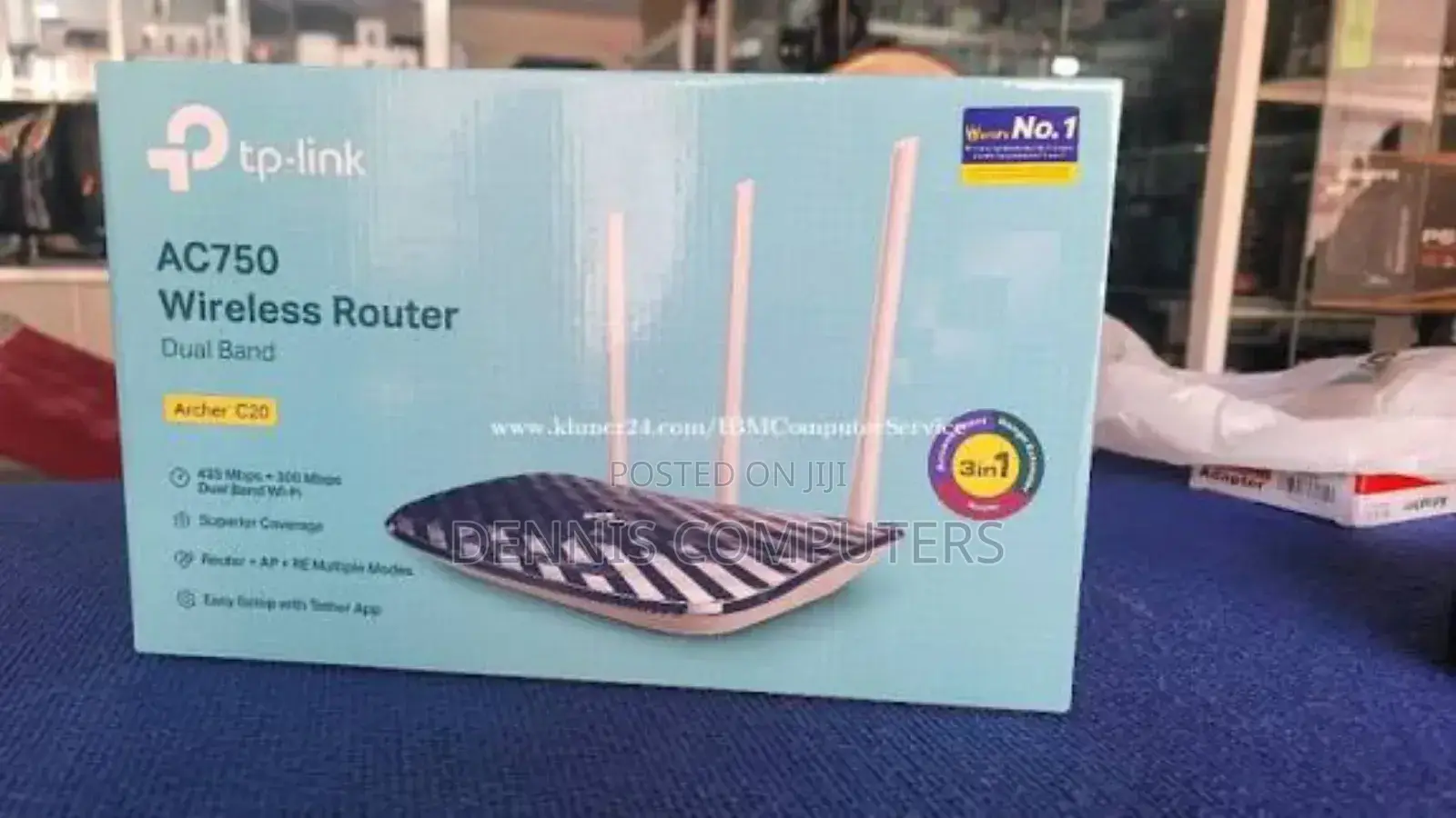 Tp-Link Ac750 Wireless Dual Band Router - Tl-Archer C20