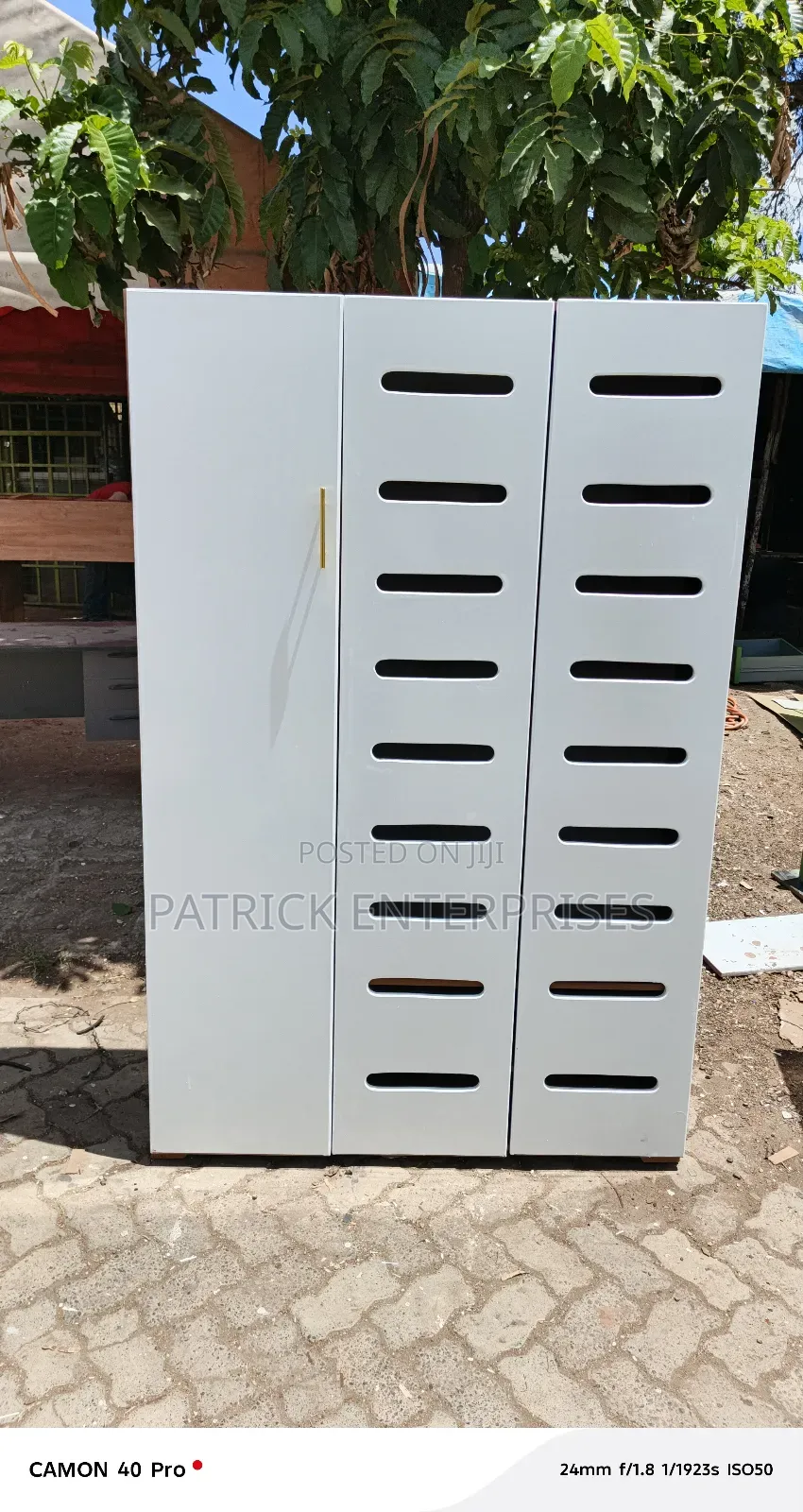 Modern Wooden Shoe Rack With Doors 4 Fitt Length, 6 Fitt Height