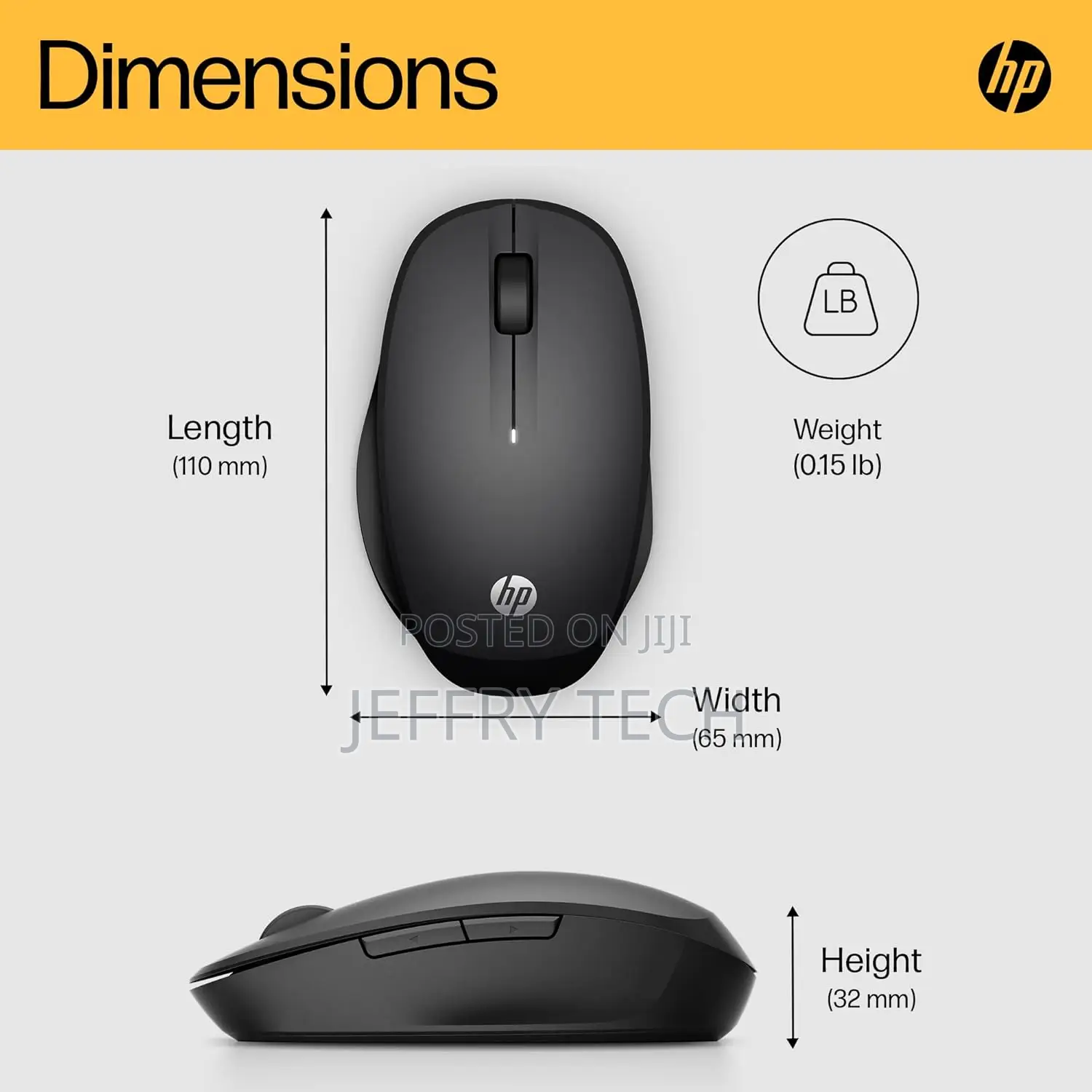Hp Fm530a 2.4ghz Wireless Mouse and Bluetooth Dual Mode Office Mouse E