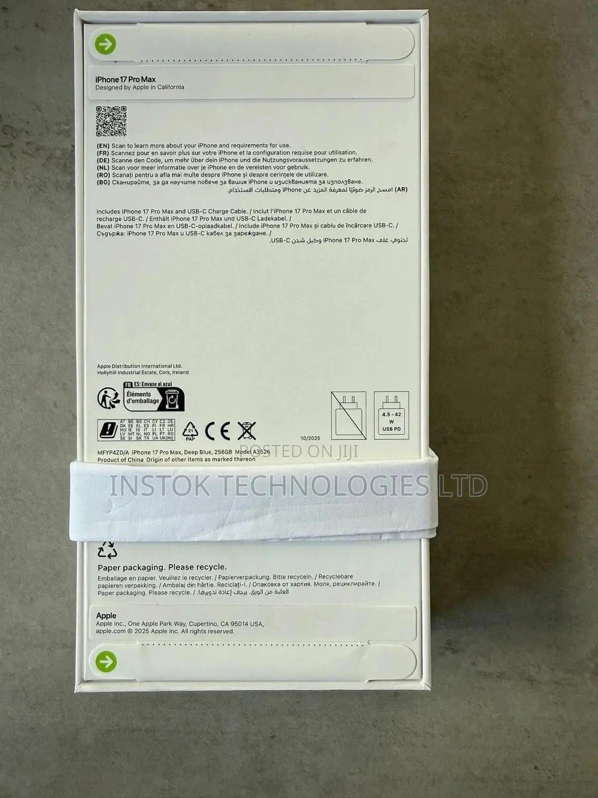 New Apple iPhone 17 Pro Max 256 GB Blue