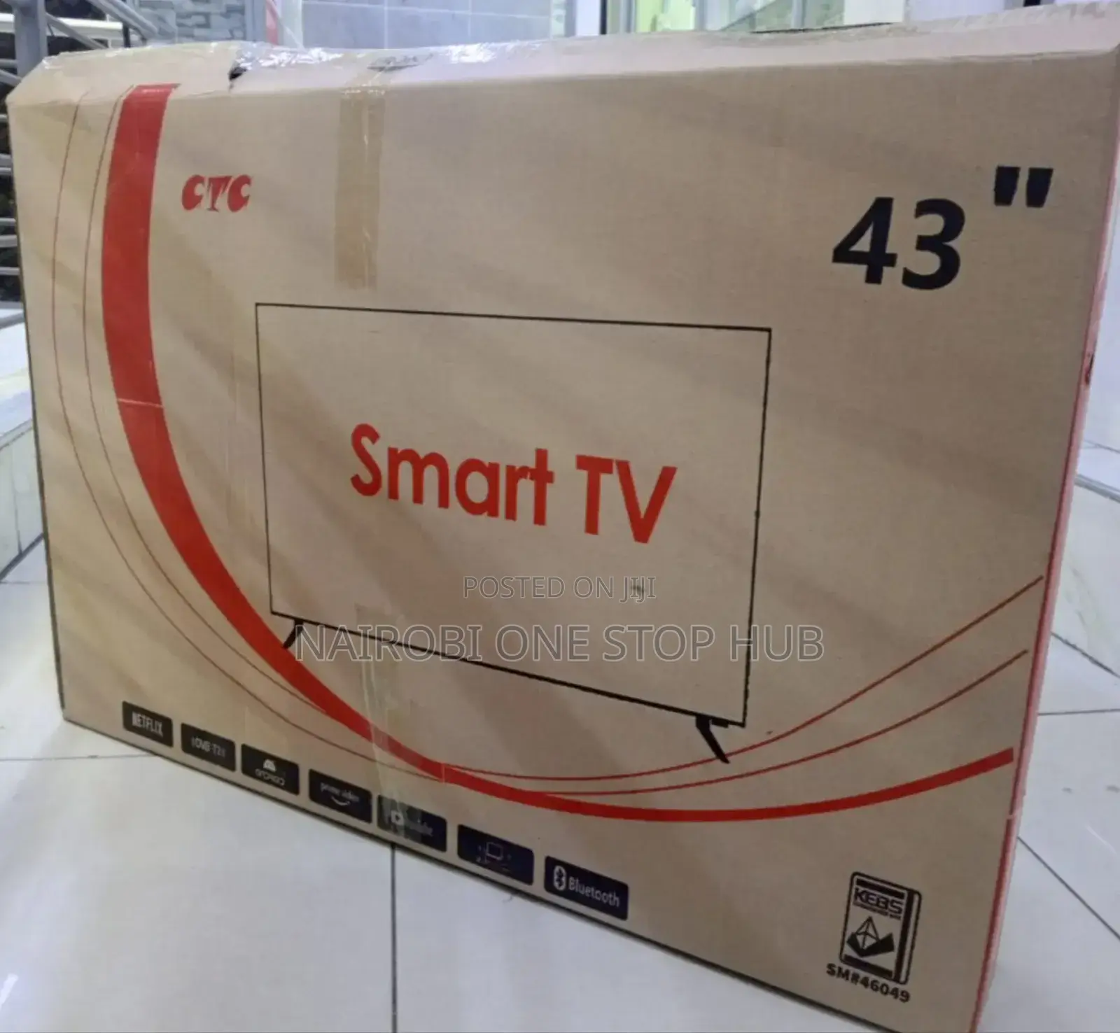 CTC 43" Frameless Smart Led Tv – Wifi, Netflix, Youtube