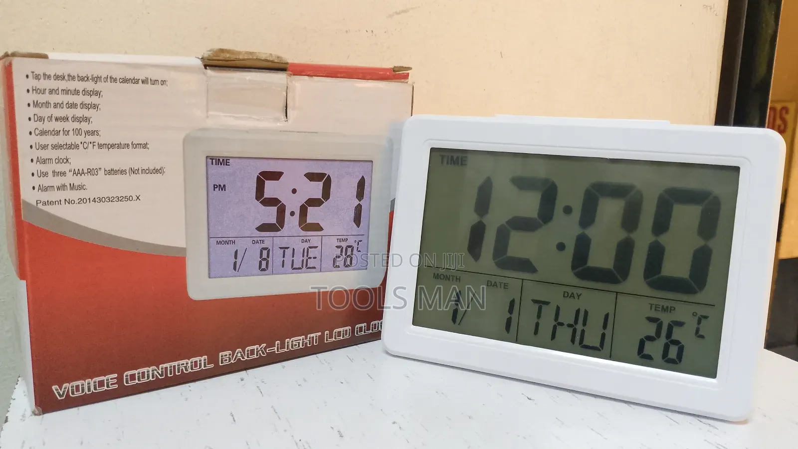 Digital Alarm Clock. 4 X 5.5 Inch