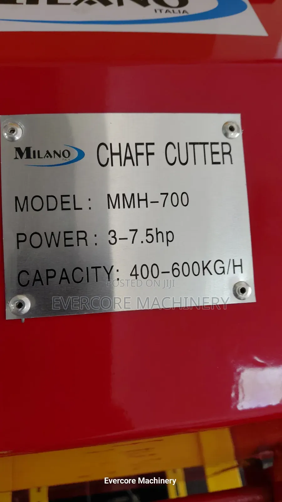 Milano Italia Animal Feed Chopper Machine 600kg/Hr