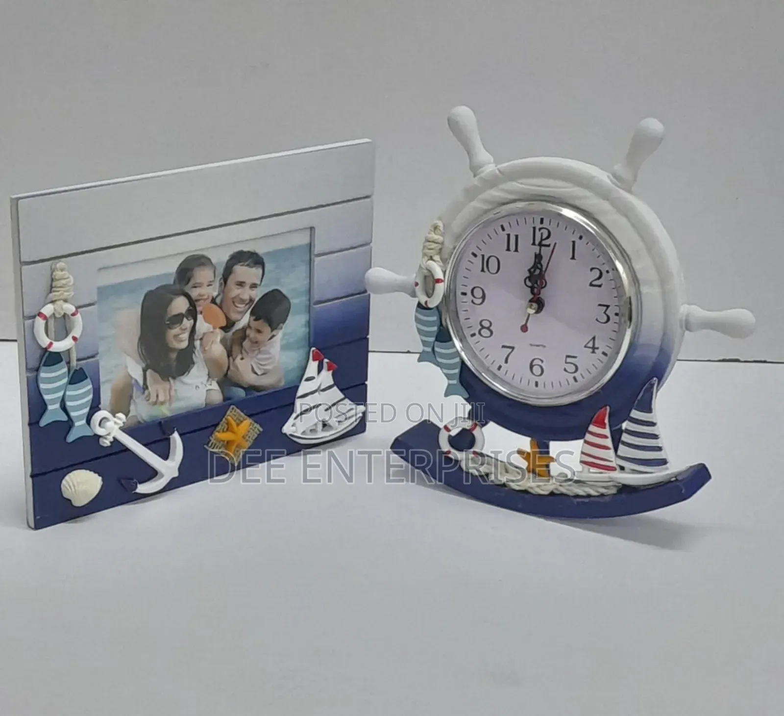 Wooden Photo Frame + Swing Clock Ornament