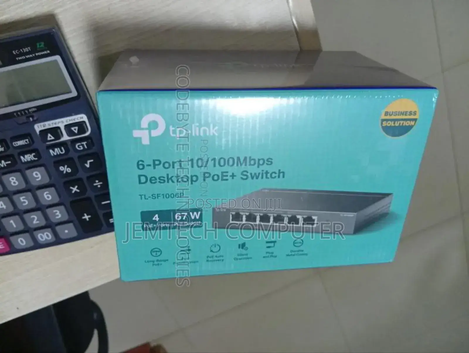 Tp-Link 6-Port 10/100mbps Desktop Switch With 4-Port Poe+ - Tl-Sf1006p
