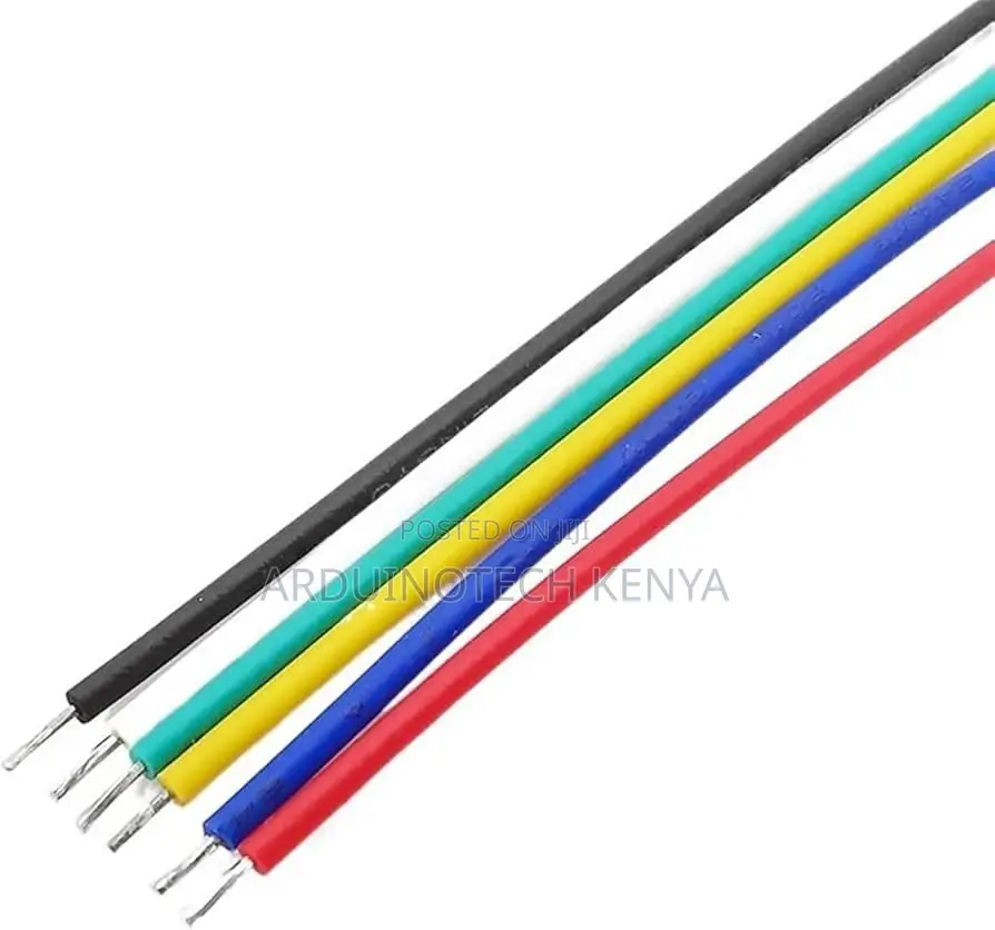 60pcs Breadboard Jumper Wire Kit 6-Color 24awg Tin-Plated Solid Wires