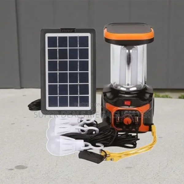Solar Lighting Kit With Bluetooth, Torch and Lithium Battery Power