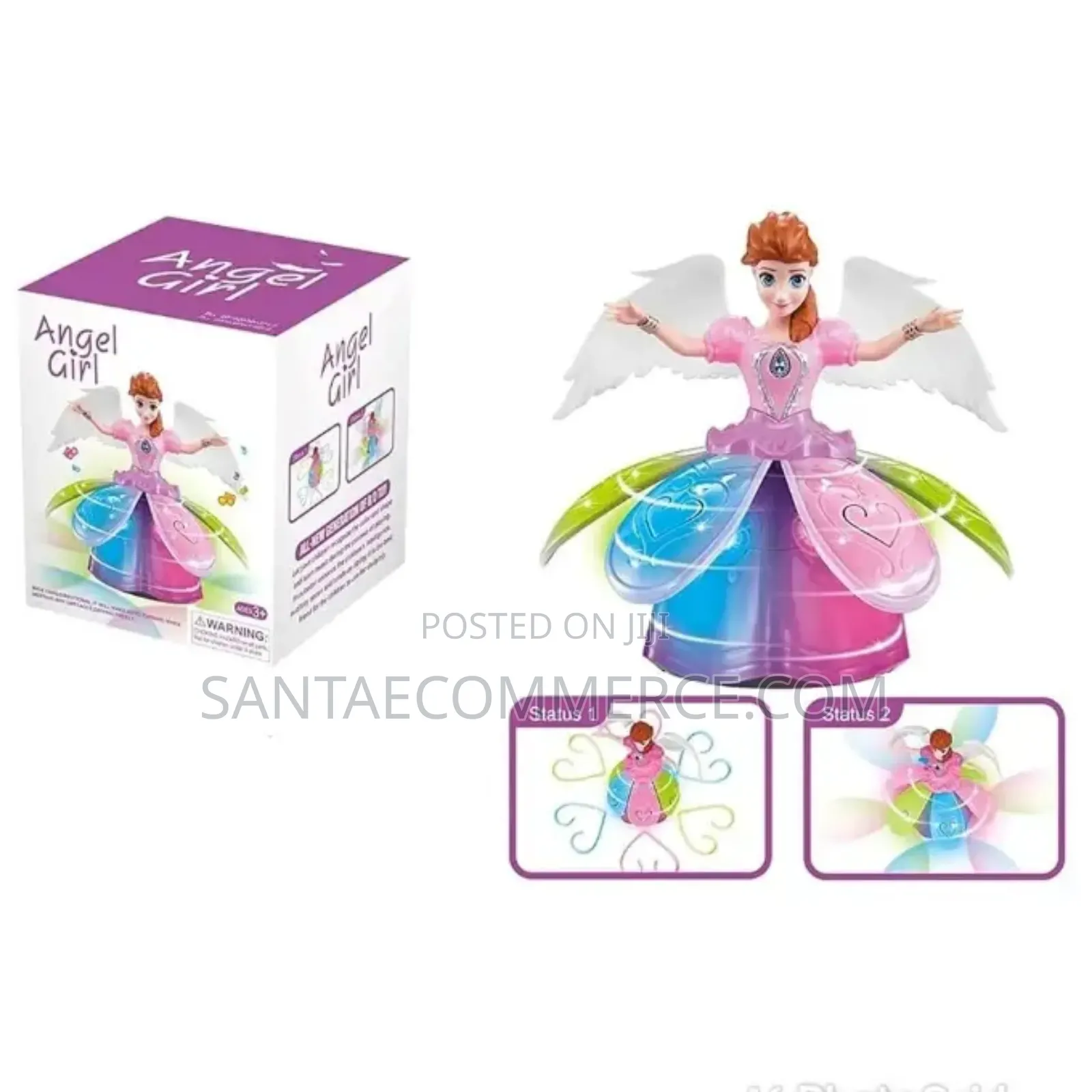 Didai Angel Girl Musical Rotating Doll With Led Lights