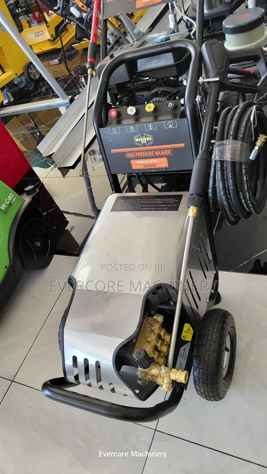 Hisaki Japan 3600psi Electric Three Phase Highpressure Washer.