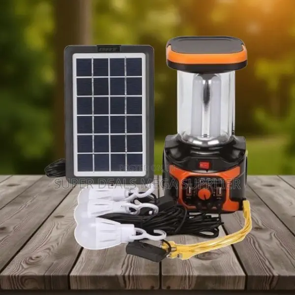 Solar Lighting System With Lithium Battery, Mp3 and Usb Charging