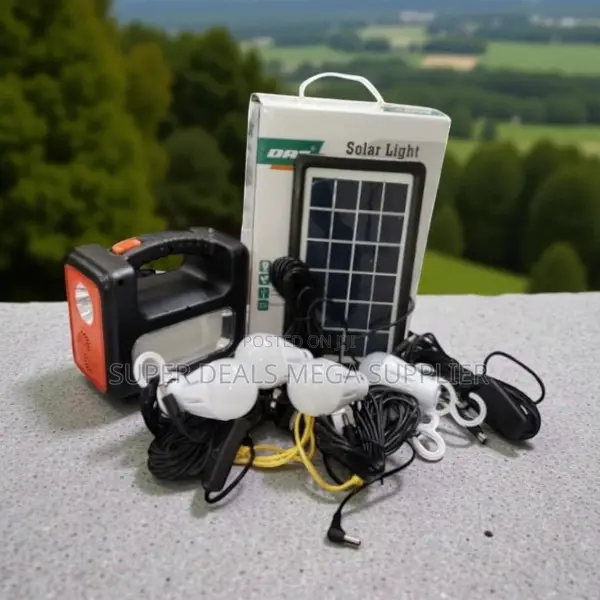 Dat at-9011b Solar Lighting Kit With Fm Radio Usb Charging and Torch