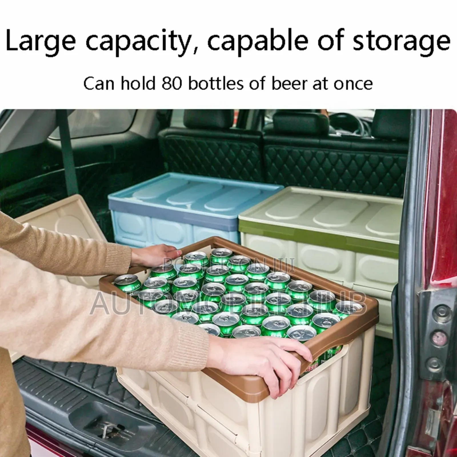 52l Collapsible Car Boot Organiser | Heavy-Duty Storage Box