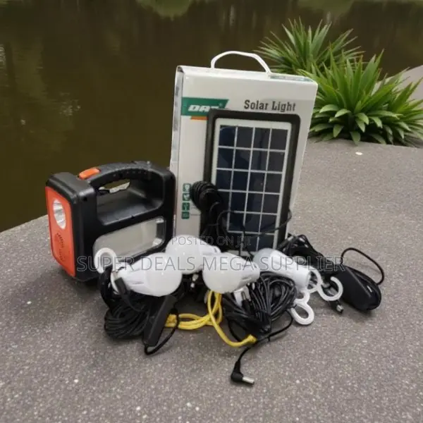 Dat at-9011b Solar Lighting System With Usb Phone Charging Ports