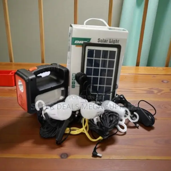 Dat at-9011b Solar Lighting Kit With Mp3 Fm Radio and Bluetooth