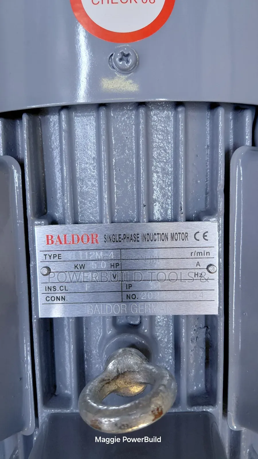 5hp 1450rpm Single Phase Baldor Electric Motor Fully Copper Winding