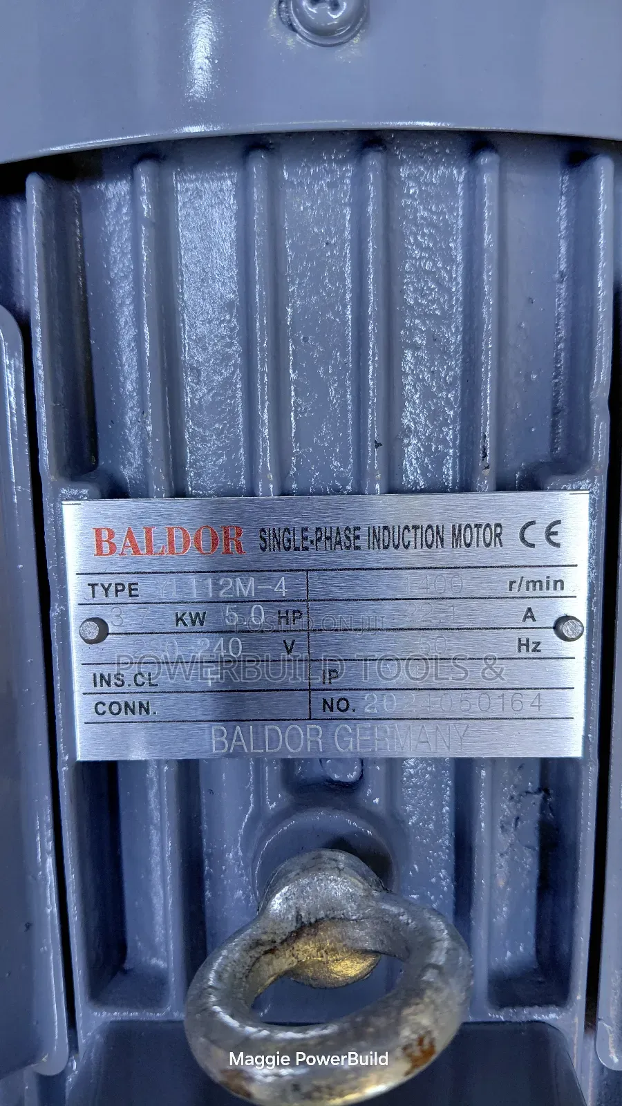 5hp 1450rpm Single Phase Baldor Electric Motor Fully Copper Winding